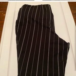 Women’s Black Striped slacks from Nordstrom. Elastic waist.